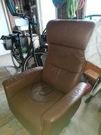 Comfortabele lederen relaxfauteuil, Huis en Inrichting, Fauteuils, Ophalen, Gebruikt, 75 tot 100 cm, Modern