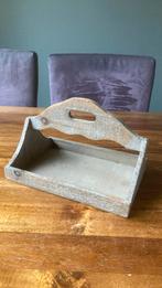 Houten decoratief dienblad met hengsel, Ophalen, Zo goed als nieuw, Rechthoekig, Hout