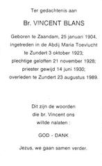Br. Vincent Blans 1904 Zaandam - 1989 Zundert, Verzamelen, Ophalen of Verzenden