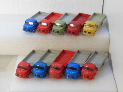 LEGO 10 x MB - platte open bak 1:87 - OPRUIMIMNG, Hobby en Vrije tijd, Modelauto's | 1:87, Gebruikt, Bus of Vrachtwagen, Overige merken