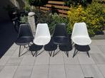 Set van 4 Eames-stijl stoelen, Ophalen, Kunststof, Zwart, Zo goed als nieuw