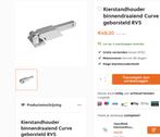 nieuwe, ongebruikte kierstandhouder intersteel skg rvs curve, Ophalen of Verzenden, Nieuw, Rvs, Schuif of Grendel