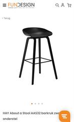 2 barkrukken HAY About a Stool AAS32 Barkruk, Ophalen, Kunststof, Met voetsteun, 60 tot 90 cm