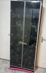 Vitrine kast van ikea zwart, Ophalen, 50 tot 100 cm, Zo goed als nieuw, 150 tot 200 cm