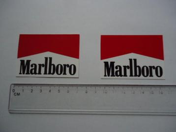 sticker oud MARLBORO logo race scooter brommer motor sport 2 beschikbaar voor biedingen