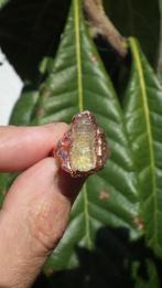 Electroformed Koperen Petroleum kwarts ring, Verzenden, Mineraal