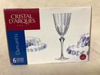 Zes kristallen port glazen. Cristal D'Arques.  nieuw in doos, Ophalen of Verzenden