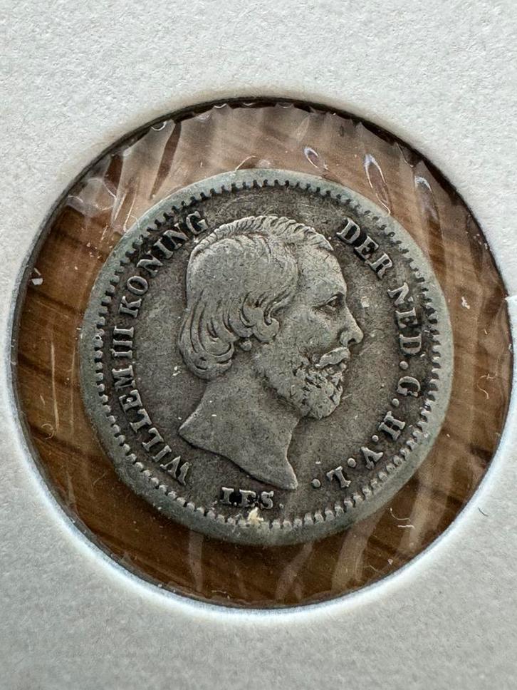 5 cent muntje uit 1850, Postzegels en Munten, Munten | Nederland, 10 cent, Koning Willem III, Ophalen of Verzenden