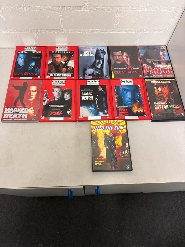 Steven Seagal DVD Collectie - 11 Films, Cd's en Dvd's, Dvd's | Overige Dvd's, Zo goed als nieuw, Boxset, Vanaf 16 jaar, Ophalen of Verzenden