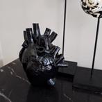 Zwart kunststof 3d design hart vaasje, Zwart, Nieuw, Ophalen of Verzenden, X