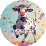 LF3970 ouwel koe 20x4,7cm eetbare cupcake rondjes hostie, Ophalen of Verzenden, Nieuw, Cupcakes, Versiering
