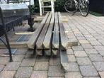 10 hardhouten palen 7x7cm x 2.75meter, Tuin en Terras, Palen, Balken en Planken, Ophalen, Gebruikt, Palen, Hardhout
