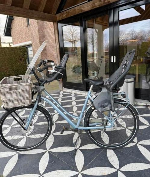 Cortina roots 28 inch moederfiets met 2 yepp kinderstoelen, Fietsen en Brommers, Fietsen | Dames | Moederfietsen, Zo goed als nieuw