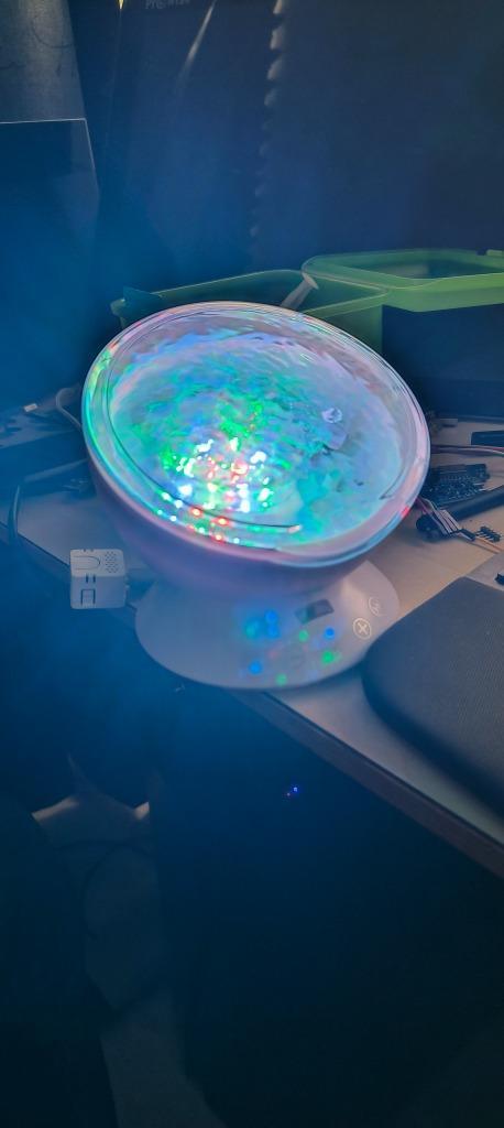 RGB Led projectie lamp noorderlicht rustgevende muziek, Huis en Inrichting, Lampen | Losse lampen, Zo goed als nieuw, Led-lamp