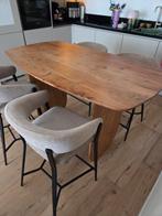 Gigameubel bartafel Seve Acaciahout 150x85x90 cm +stoelen, Ophalen, Zo goed als nieuw