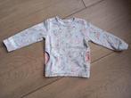 K290 Grijze trui met bloemen HEMA maat 80, Ophalen of Verzenden, Zo goed als nieuw, Hema, Truitje of Vestje