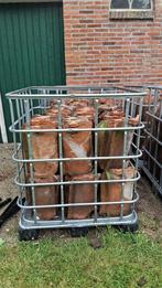 Grote partij oude rode holle pan 460M2 47cm lang GOEDKOOP!, Doe-het-zelf en Verbouw, Dakpannen en Dakbedekking, Steen of Klei