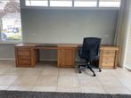 Stijlvol houten bureau (vintage), Huis en Inrichting, Bureaus, Ophalen, Gebruikt, Bureau