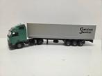 Tekno Volvo FH12 Globetrotter containeroplegger demo, Hobby en Vrije tijd, Modelauto's | 1:50, ., Zo goed als nieuw, ., Ophalen of Verzenden