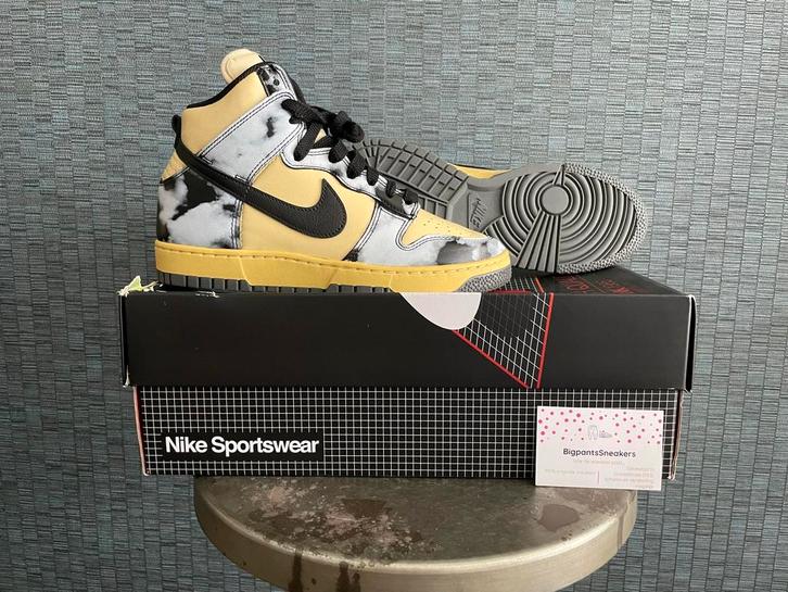 Nike Dunk High EU 41 1985 Black Acid Wash Lemon Drop Black, Kleding | Dames, Schoenen, Nieuw, Sneakers of Gympen, Wit, Ophalen of Verzenden