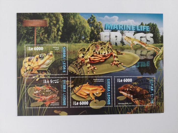 155 Kikker, Kikkers, Postzegels en Munten, Postzegels | Thematische zegels, Gestempeld, Dier of Natuur, Ophalen of Verzenden