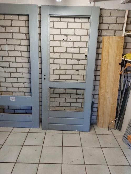 2x hardhoten buitendeuren - NIEUW, Doe-het-zelf en Verbouw, Deuren en Horren, Nieuw, Buitendeur, 200 tot 215 cm, 80 tot 100 cm