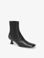 proenza schouler black leather ankle boots enkellaars | 37,5, Kleding | Dames, Verzenden, Zwart, Lage of Enkellaarzen, Zo goed als nieuw