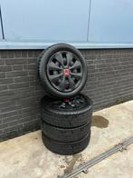 Zomerbanden met wieldoppen 165/60 R15 Citroën C1, Ophalen of Verzenden, Gebruikt
