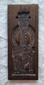 Brocante speculaasplank  man met een hond, Antiek en Kunst, Curiosa en Brocante, Ophalen of Verzenden