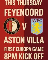 Feyenoord Aston Villa kaart beschikbaar voor biedingen