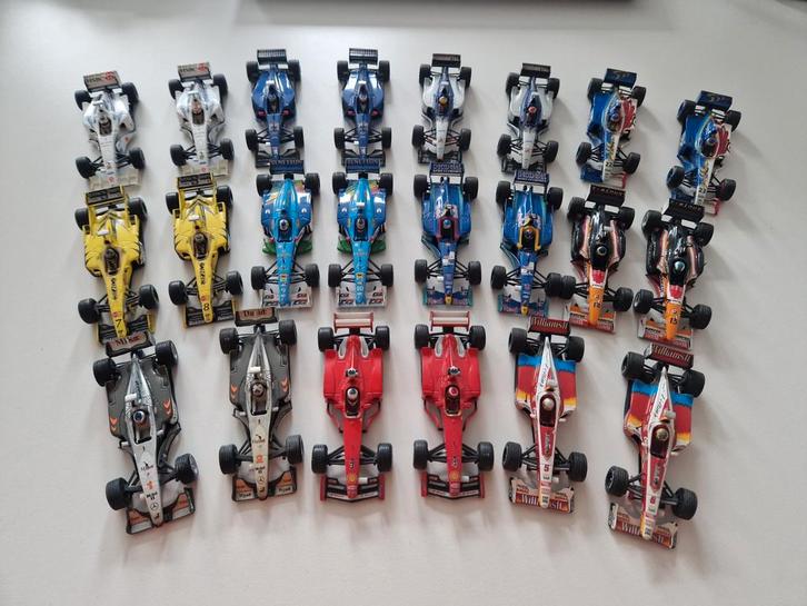 Formule 1 Modelauto's 1:43 incl. Schumacher en Hakkinen 1999, Hobby en Vrije tijd, Modelauto's | 1:43, Gebruikt, Auto, Overige merken