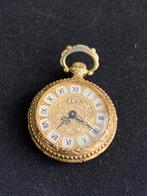 Elka verguld zakhorloge 25 mm, Ophalen of Verzenden, Goud, Overige merken, Verguld