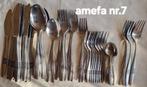 Bestek Amefa Stainless margrieten parel randjes, Huis en Inrichting, Keuken | Bestek, Ophalen of Verzenden, Gebruikt, Rvs of Chroom