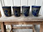Vintage Duitse bekers 4x Westerwald, Ophalen of Verzenden