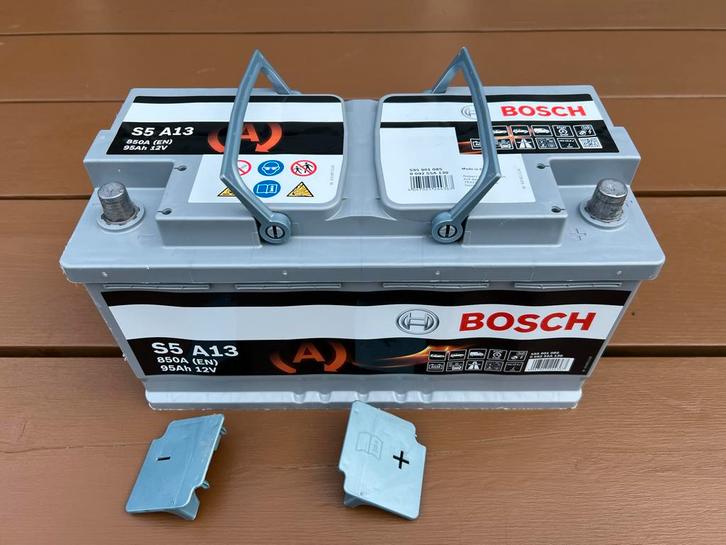 Bosch S5 A13 Accu AGM, Auto-onderdelen, Accu's en Toebehoren, Universele onderdelen, Gebruikt, Ophalen