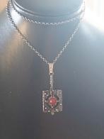 Prachtige antieke zilveren brutalist hanger., Sieraden, Tassen en Uiterlijk, Antieke sieraden, Verzenden, Zilver, Hanger