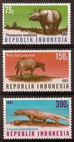 Indonesie Zonnebloem 1249/51 postfris 1985, Postzegels en Munten, Zuidoost-Azië, Ophalen of Verzenden, Postfris