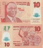 NIGERIA 2022 10 naira #39m UNC polymer, Postzegels en Munten, Bankbiljetten | Afrika, Verzenden, Nigeria