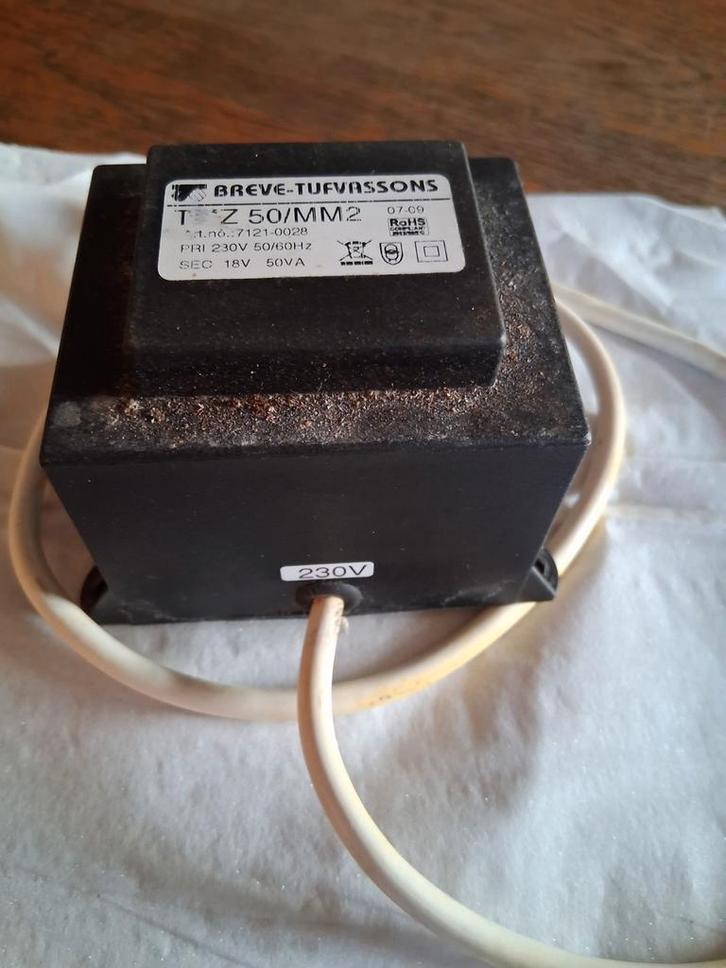 Transformator Breve-Tufvassons TMZ 50/MM2, Doe-het-zelf en Verbouw, Elektra en Kabels, Gebruikt, Overige typen, Ophalen of Verzenden