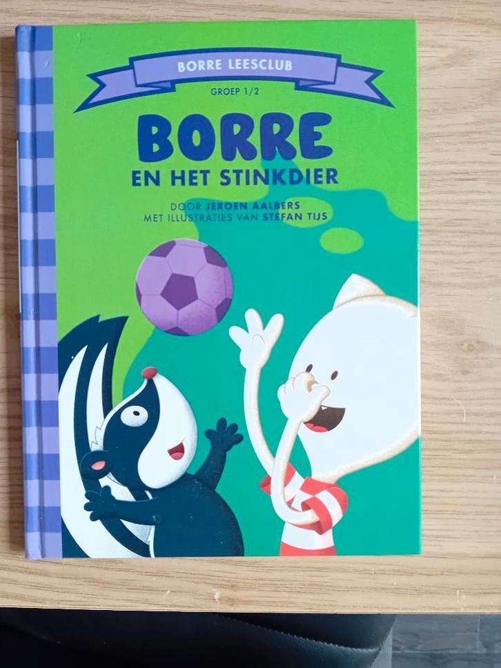 Borre en het stinkdier van Jeroen Aalbers., Boeken, Kinderboeken | Jeugd | onder 10 jaar, Gelezen, Fictie algemeen, Ophalen