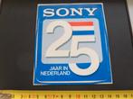 sticker sony 25 jaar in nederland, Ophalen, Zo goed als nieuw