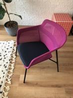 fauteuil ikea roze met donkerblauw, Huis en Inrichting, Fauteuils, Overige materialen, Gebruikt, Fauteuil, 75 tot 100 cm