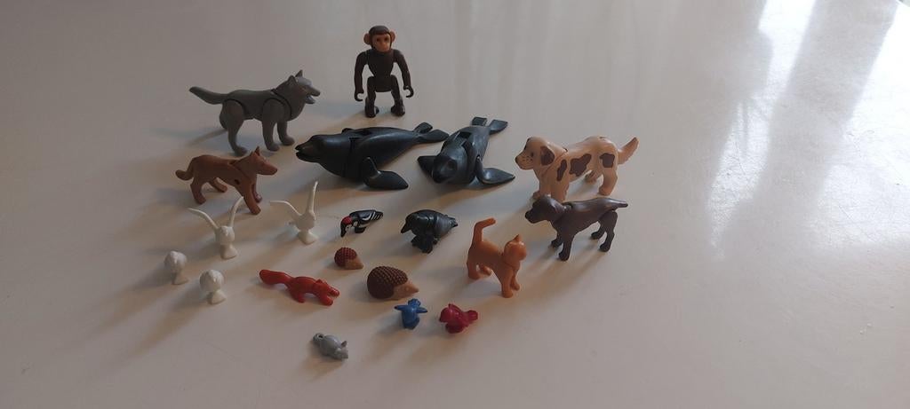 Playmobil Playmobiel diverse dieren 20 stuks, Ophalen of Verzenden, Gebruikt, Los playmobil