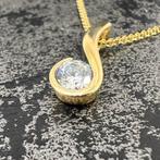 14k gouden ketting collier kettinghanger nieuw, Sieraden, Tassen en Uiterlijk, Kettingen, Ophalen of Verzenden, Nieuw, Goud