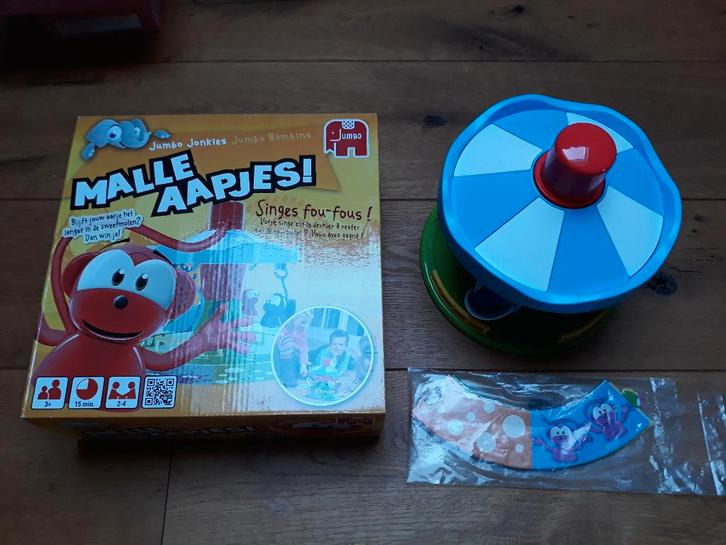 Malle aapjes spel weinig gebruikt, Hobby en Vrije tijd, Gezelschapsspellen | Bordspellen, Gebruikt, Ophalen of Verzenden