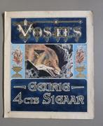 048) ORIGINEEL ONTWERP VOSJES GEURIG 4 CTS SIGAAR, Ophalen of Verzenden, Gebruikt, Reclamebord