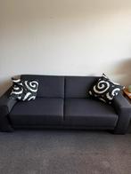 Antracietgrijze 2/5-zits bank van stof, Huis en Inrichting, Ophalen, 75 tot 100 cm, Stof, 200 tot 250 cm