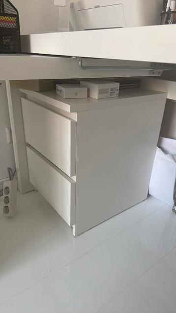 Ikea malm bureua evt met ladeblok - afbeelding 5