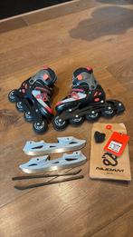Nijdam Red Raider Combo mt 33-36 schaatsen én skeelers, Sport en Fitness, Schaatsen, Ophalen of Verzenden, Zo goed als nieuw, IJshockeyschaatsen