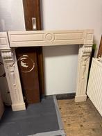 Antieke Houten Schouw, ca. 1900-1915, Ophalen, Gebruikt, Inbouwhaard, Houthaard